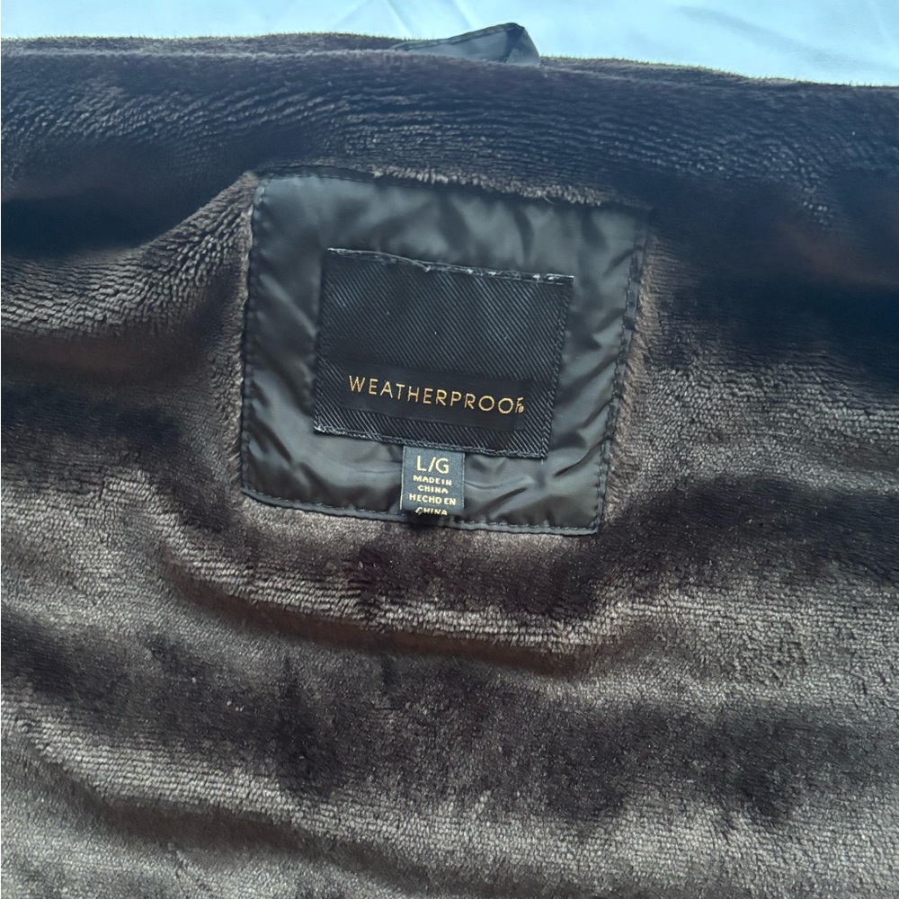 Weatherproof Women’s Size Large L Velour Lined Black Puffer Vest - Picture 3 of 8